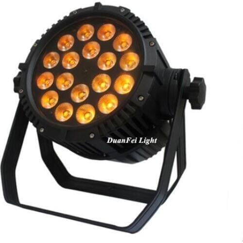 8lot disco party decoration outdoor wash led par rgbwa uv ip65 waterproof led par dmx 6in1 par led 18x18w