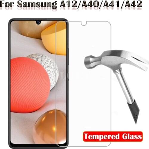 9H Tempered Glass Film For Samsung Galaxy A 12 A41 A42 Phone Accessories On Samsun a40 a12 5g Screen Protector galxy12 a 42 Glas