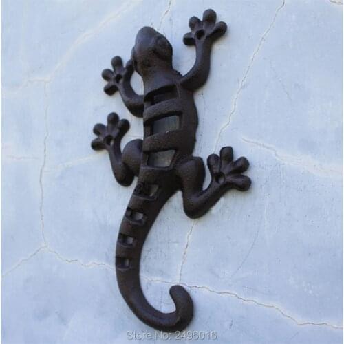Cast Iron gecko Wall Decor Home Supplies Decorations Home Decor Craft Small Decorations and Miniatu
