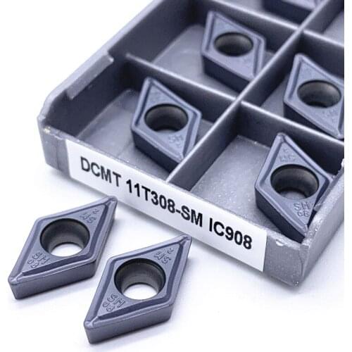 DCMT11T308-SM IC907/IC908 internal turning tool carbide insert turning tool tool lathe turning insert