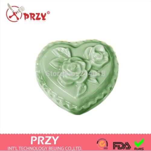Valentines Day DIY heart /flower shape handmade soap mold candle molds silicon mould Chocolate Candy Moulds Form of Cake