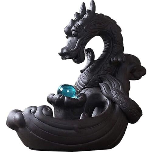 Incense Holder, Handmade Backflow Incense Holder, Ceramic Waterfall, Incense Burner With 20 Free Incense Cones