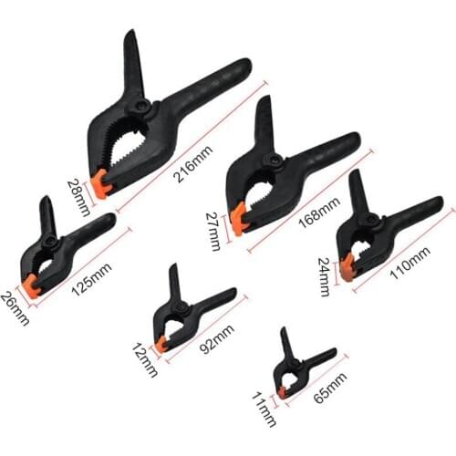 Woodworking Spring Clip Toggle Clamps 2" 3" 4" 4.5" 6" 9" inch DIY Tools Plastic Nylon for Photo Studio Background Clamp Heavy