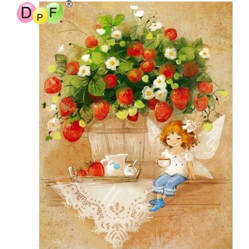 DPF DIY table elves 5D square diamond embroiderywall painting diamond Mosaic home decor diamond painting cross stitch crafts