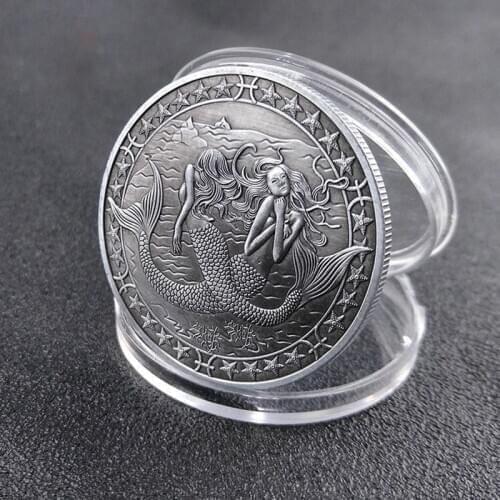 Twelve Constellation Zodiac Silver Commemorative Coins Euro Astrology Pisces Tarot Wishing Sun God Lucky Love Medals