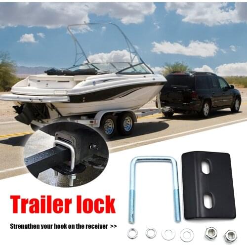 Trailer Lock Damper Universal U-Bolt Anti-Rattle Stabilizer Hitch Tightener Tow Clamp Auto Replacement Parts