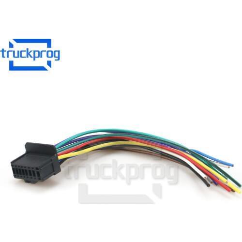 TruckProg ISO Radio Adapter Cable for Pioneer 1500 Car Stereo Radio ISO Harness Head Cable