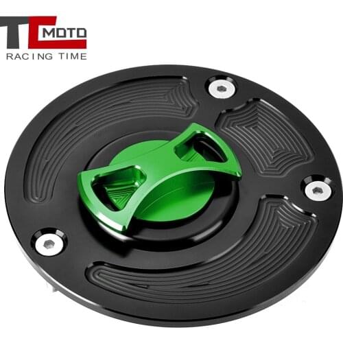 TCMOTO Motorcycle Fuel Gas Tank Cover Decoration Cap for Kawasaki Z800 Z750 Z1000 ER650 ER-6N ER6N ER-6F ER6F Ninja 650