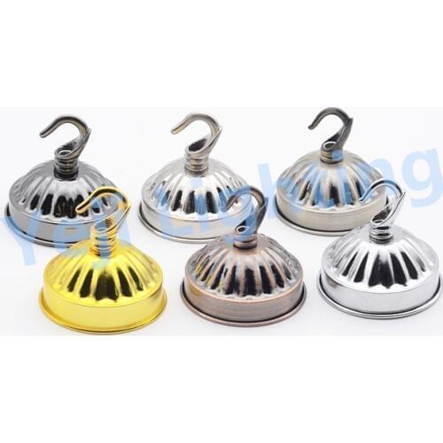 Mini ceiling rose ceiling canopy with opening hook closed ring E27 lamp base for vintage retro chandeliers led pendant light diy