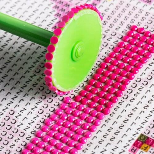 50/40/30mm Point Drilling Pen Rhinestone Painting Multipurpose Sticky Roller with Wheel Stitch Fast Finish Accessories