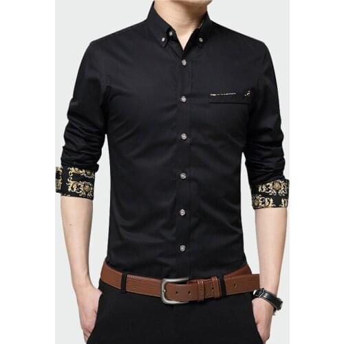 2020 New Spring Autumn Mens Fashion Shirt Causal Men Long SLeeve Shirt Man Cotton Slim Plaid Business Shirts Clothing 5XL ML251