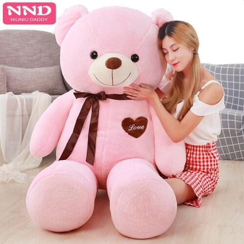 Niuniu Daddy Kawaii Big Size American Giant Teddy Bear Skin Plush Animal Toy Birthday Gifts For Children Soft Toys 100cm 160cm