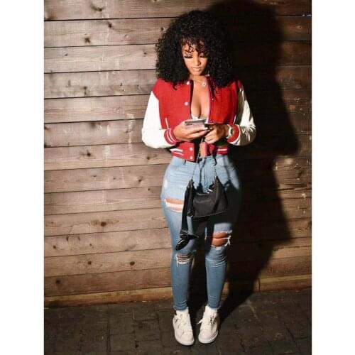 Womens Autumn Winter Bomber Jcket Female Cardigan Trench Coat 2021Sweatshirt With Zipper Warm Jackets Baseball Uniform Clothing