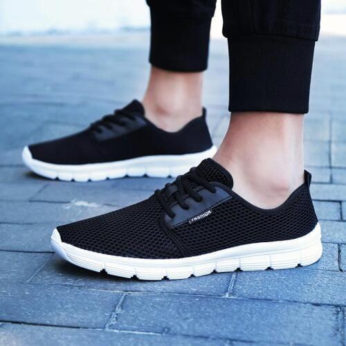 Plus Size Summer Supersoft Summer Sneakers for Men Black Mens Sport Shoes Women Sport Shoes Mens Running Shoes Snickers D-423
