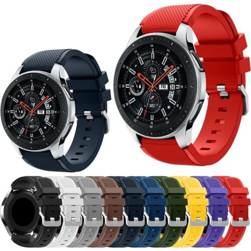 Strap For Samsung Galaxy Watch 3 45mm/41/Active 2 Gear S3 Sport 20mm 22mm Silicone Band for Huawei Watch Gt 2/ Amazfit Bip/Gts2