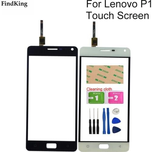 Mobile Touch Screen Sensor For Lenovo P1 P1c72 P1a42 P1c58 Touch Screen Glass Digitizer Panel Front Glass Tools