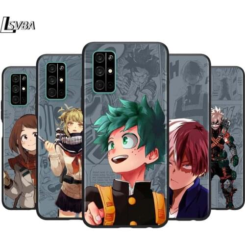 My Hero Academia for Huawei Honor V30 V20 Pro X10 9S 9A 9C 9X 8X 10 9 Lite 8 7 Pro Silicone Soft Black Phone Case