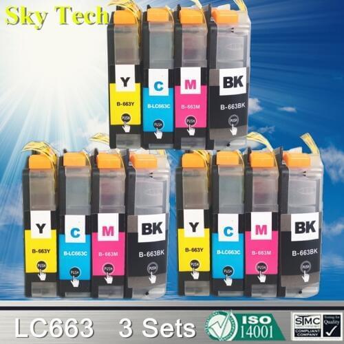 Compatible Ink cartridge For Brother LC663 LC-663 , For Brother MFC-J2320 MFC-J2720 . [ Russia / South Asia / Southeast Asia ]