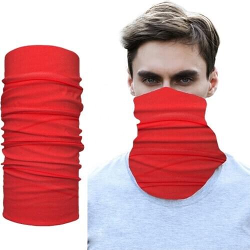Outdoor Red Neck Gaiter Turban Magic Scarf Sports Bicycle Riding Headband Bike Cycling Balaclava Neck Warmer Bandanas