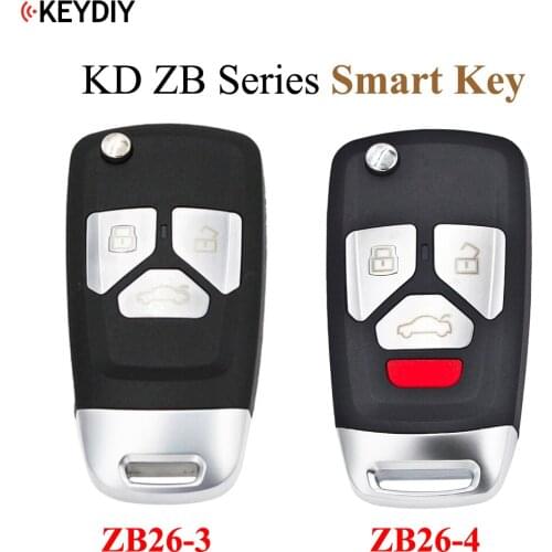 KEYDIY ZB Series Universal Smart Key ZB26-3 ZB26-4 for KD-X2 Car Key Remote Replacement Fit More than 2000 Models