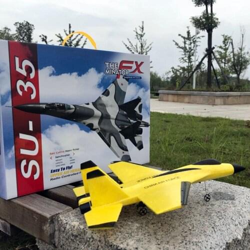 2.4G Glider RC drone SU35 Fixed wing airplane Hand Throwing foam dron Electric Remote Control Outdoor RC Plane toys for boys F22