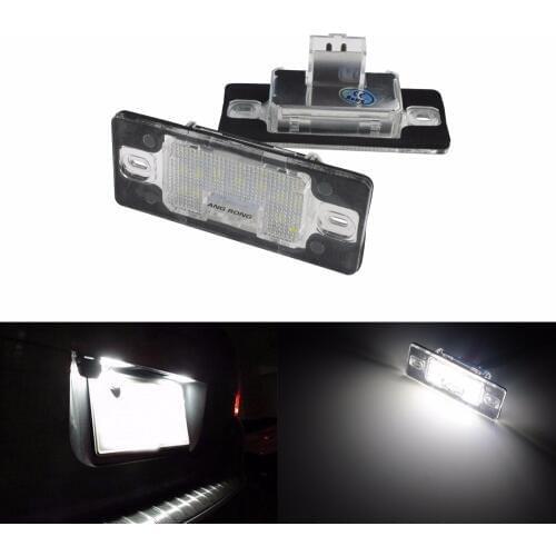 ANGRONG 2x Canbus LED License Number Plate Light(CA204) For Audi TT / TTS 8J 07-10 VW Golf Tiguan Passat Porsche Cayenne