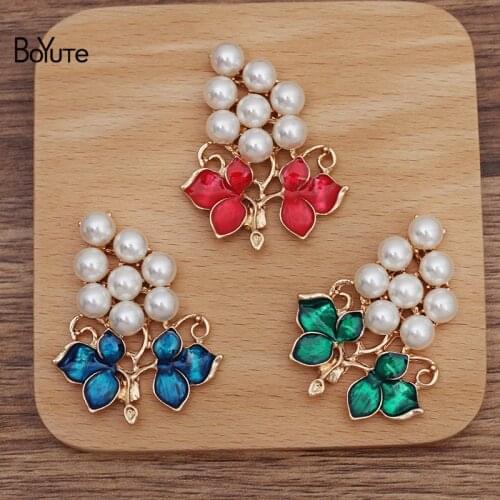 BoYuTe (10 Pieces/Lot) 37.5*47.5MM Alloy Grapes Materials Factory Supply Handmade DIY Jewelry Accessories