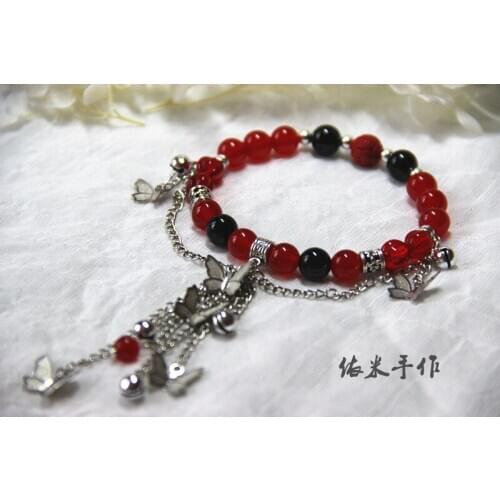 HOT Anime Tian Guan Ci Fu Hua Cheng Butterfly Bracelet Cosplay Antiquity Bracelet Hand Rings Chain Strap Hanfu Accessories Gift