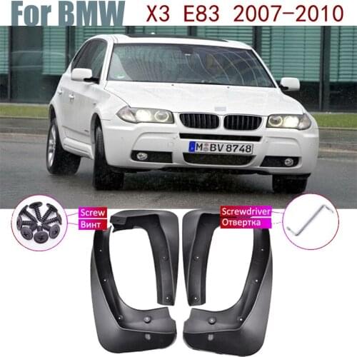 Flap Car Over Fender Mud Guard Splash Flaps Mudguard Accessories Mudflap For BMW X3 E83 2010-2007 2009 2008