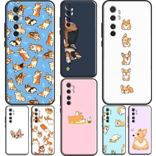 Cartoon Corgi Dog Shiba Inu Funda For POCO X3 Pro F3 M3 Case For Xiaomi Mi 11 Ultra Mi Note 10 Lite 9T 10T Pro Cover