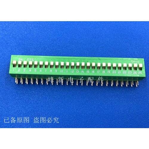 CTS206-25 U.S. side dial plug oblique bent foot straight plug 25 bit dial code switch dial code vertical 2.5