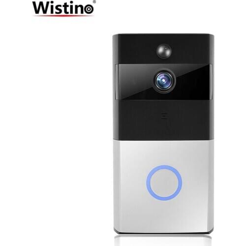 Wistino 720P WiFi Doorbell Video Alarm Two-way Audio Intercom Wireless Security Camera Motion Detection Mobile Remote Access PIR