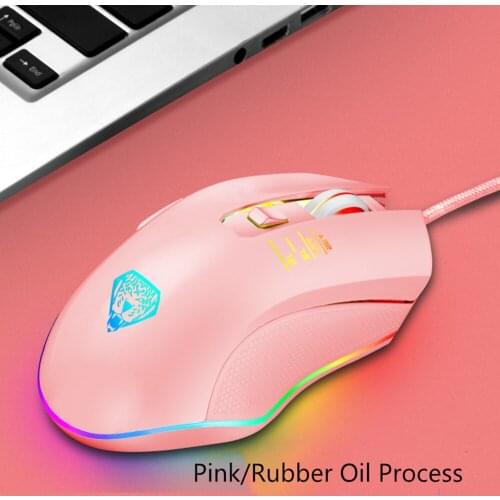 Gaming Backlit Mouse 3200DPI Optical Gaming Mouse 4Adjustable DPI Symmetrical Design Ergonomic Shape For Notebook Computers