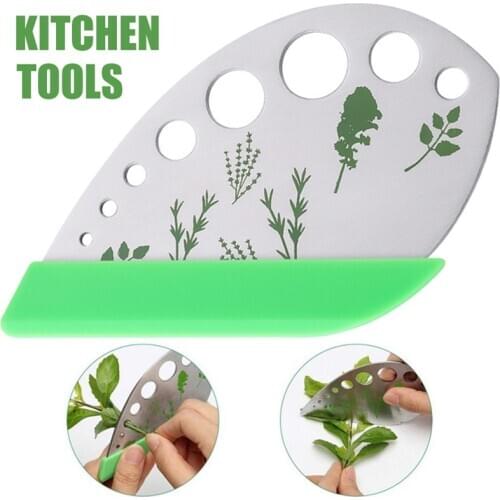 Herb Stripper 9 holes Stainless Steel Kitchen Herb Leaf Stripping Tool for Kale Chard Collard Greens Thyme Basil Rosemary SP99
