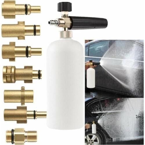High-Pressure Car Wash Water Gun Foam Pot Adapter Pure Copper Turn 1/4 Pair Of Silk Pa Pot Quick Insert 1/4 Joint Accessories
