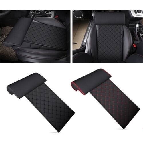 Automobile Seat Leather Leg Pad Support Extension Mat Soft Foot Support Leg Leather Cushion Knee Pad Memory Universal