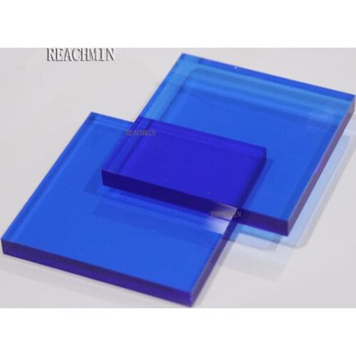 Plexiglass Sheet Transparent Clear Blue Extruded acrylic board organic polymethyl methacrylate 3mm 5mm 8mm thickness 200*200mm