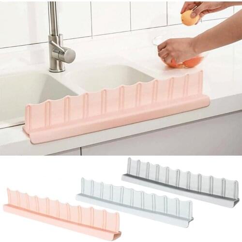 Sink Splash Guard Suction Cup Oil-Proof TPR Rubber Cooking Cabinet Baffle Board for Kitchen