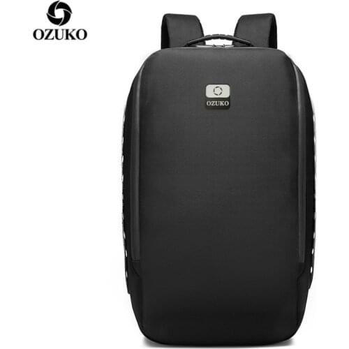 OZUKO Men Backpack USB Charging Travel Bag Anti theft Fashion Waterproof Backpacks for Teenager Male Laptop Backpack Mochila New