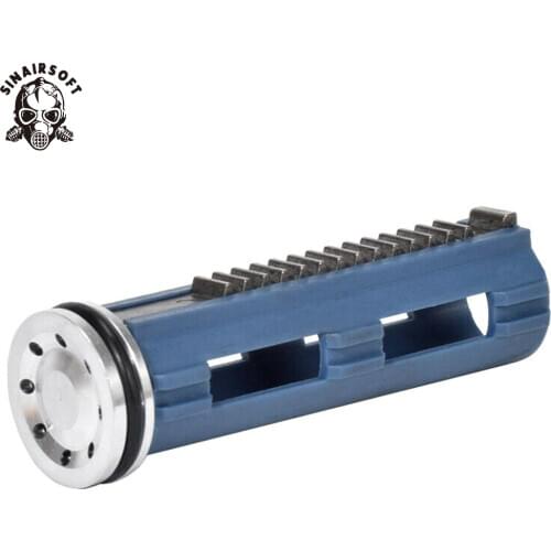 SINAIRSOFT Full Steel 14 15 Teeth Piston + Piston Head Double O-ring Ball Bearing Piston Head For Airsoft AEG Gearbox Ver. 2/3/6