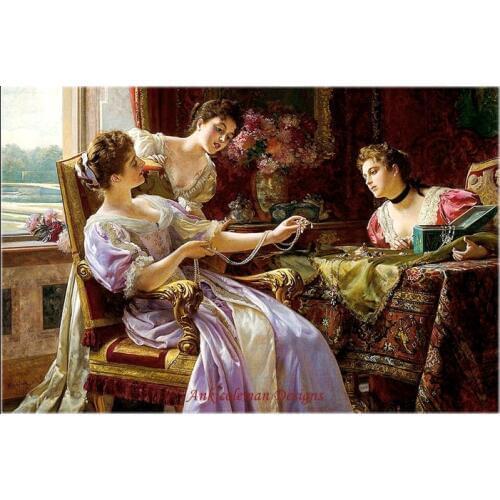 Needlework for embroidery DIY DMC High Quality - Counted Cross Stitch Kits 14 ct Oil painting - The Little Treasure Chest