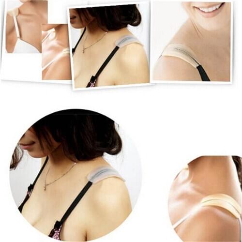 Silicone Cushions Pads Holder Bra Pads Cushions Relief Pain Bra Strap Holder Cushions Non-Slip Strap
