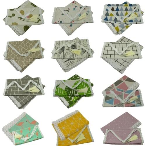 Plaids Linen Cotton Lace Tablecloth Christmas Table cloth Rectangular Waterproof Oilproof Kitchen Wedding Dining/Tea Table Cover