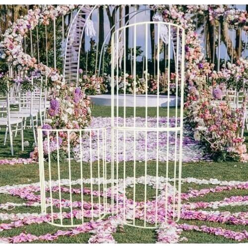 Grand Event Stage Semicircular Arch Pillar Plinth Rack For Wedding Birthday Baby Party Backdrops Flower Vine Balloons Crafts