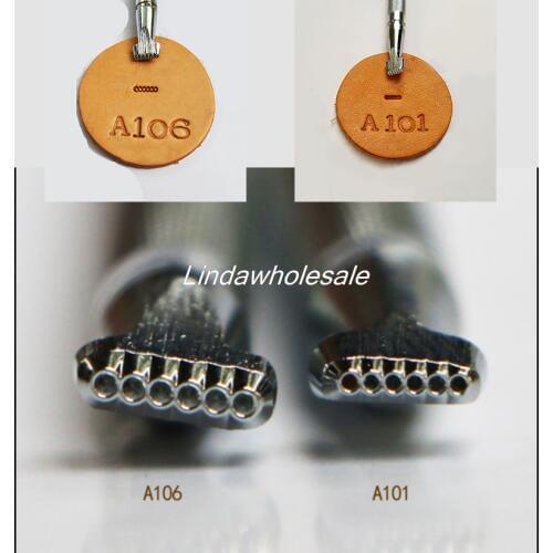 Japanese leather printing tools-A106/A101,Background dots design,stamping tools