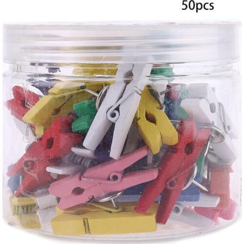 50 50 Pcs Push Pins Clips Tacks Clips Thumb Clips Wall Clips with Pins for Cork Boards Cubicle Walls Using Art Projects Photos