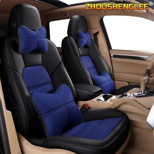 ZHOUSHENGLEE Custom leather car seat cover for Chrysler 300C PT Cruiser Grand Voager Automobiles Seat Covers car seats protect