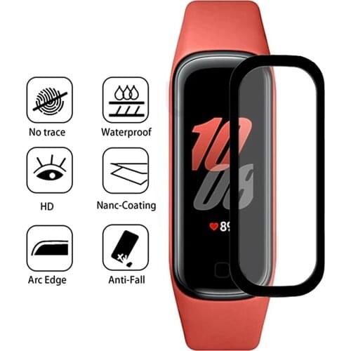 1/5pcs 3D Curved Soft Smartband Protective Film Cover For Samsung Galaxy Fit 2 R220 Smart Wristband Full Screen Protector Cover
