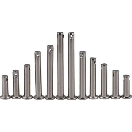 10/20pcs M6 M8 M10 Fasteners Retaining Clevis Pins Securing for R Clips and Split Pins