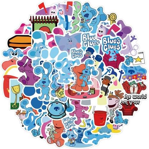 10/30/50pcs Blue‘s Clues Cute Cartoon Animal Stickers Decal Kids Toy DIY Laptop Guitar Luggage Bicycle Waterproof Anime Sticker